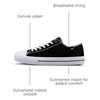 image:imageLugz Mens Stagger Lo Lace Up SneakersSneakerBlackWhite