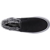 image:imageLugz Womens Clipper LX Faux Fur Classic Slipon SneakerBlackWhite
