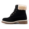 image:imageLugz womens Convoy Faux Fur Lace Up BootsFashion BootBlackCreamGum