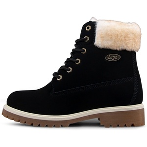 image:imageLugz womens Convoy Faux Fur Lace Up BootsFashion BootBlackCreamGum