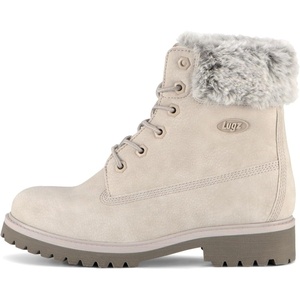 image:imageLugz womens Convoy Faux Fur Lace Up BootsFashion BootGlacierDark GlacierGrey