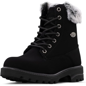 image:imageLugz womens Empire Hi Faux Fur Classic 6inch Chukka BootBlackBlackcharcoal