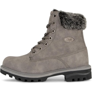 image:imageLugz womens Empire Hi Faux Fur Classic 6inch Chukka BootCharcoalBlack