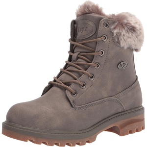 image:imageLugz womens Empire Hi Faux Fur Classic 6inch Chukka BootWarm GreyDesertGum