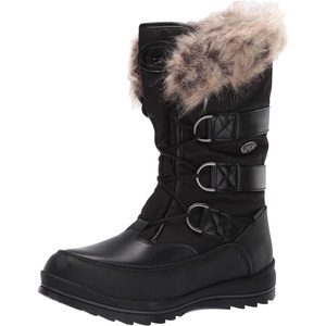 image:imageLugz womens Tundra Faux Fur Classic 6inch Chukka BootBlackDark BrownCream